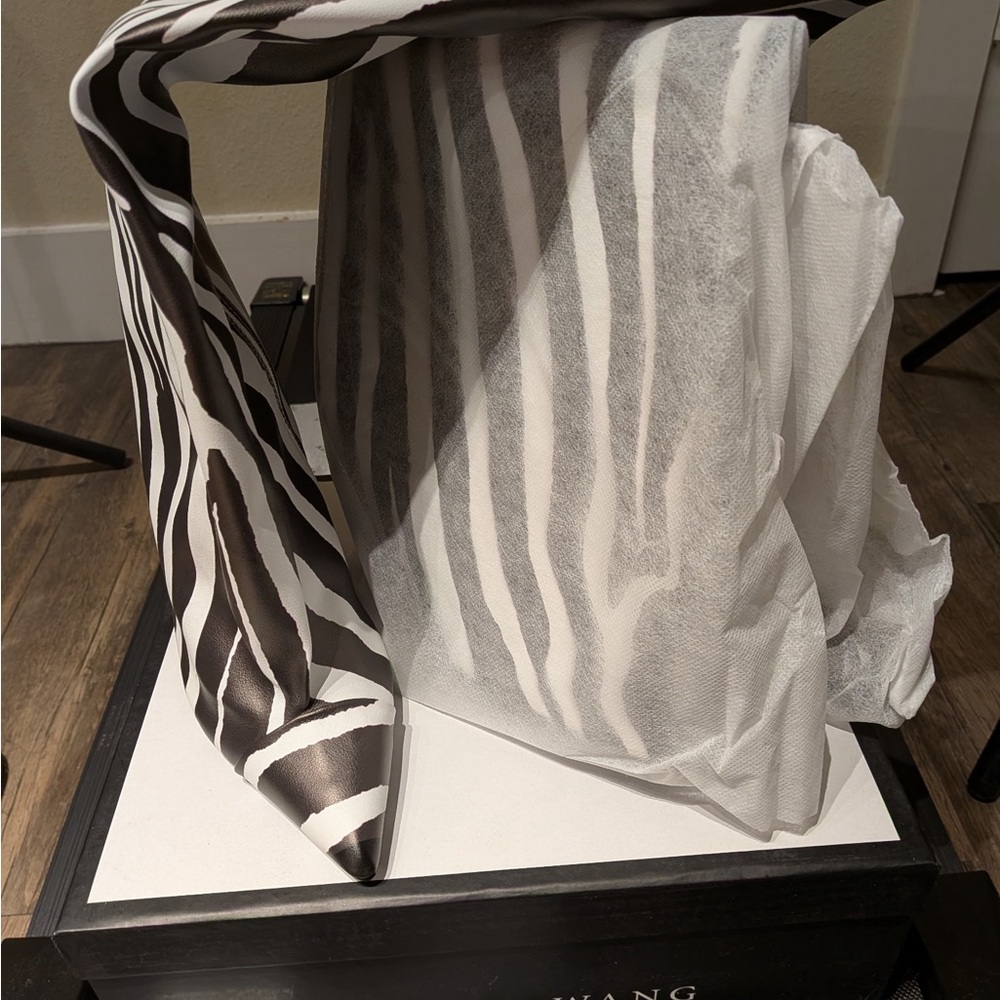Zebra Print Heeled Boots